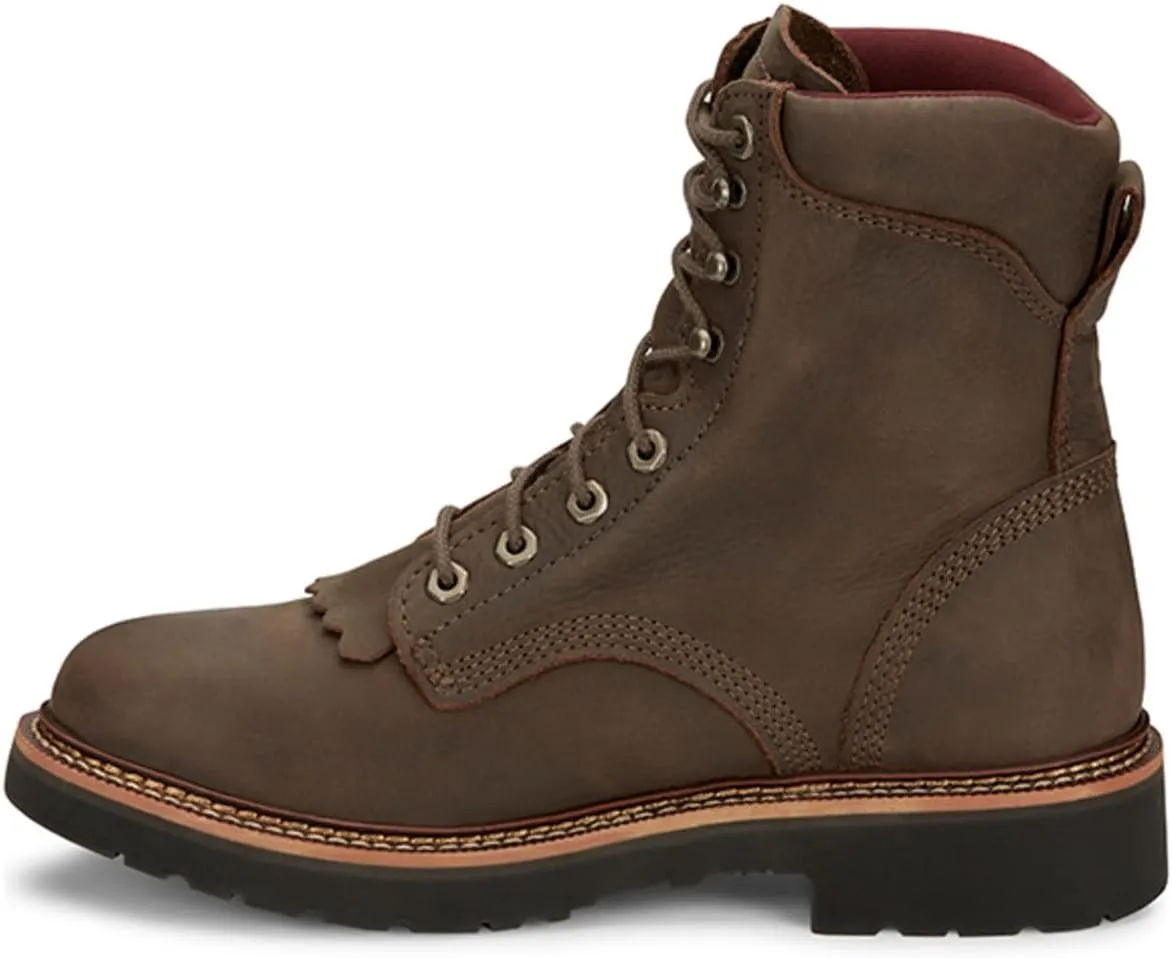 Justin Men's Rivot Lace-Up Work Boot Soft Toe - Ow440
