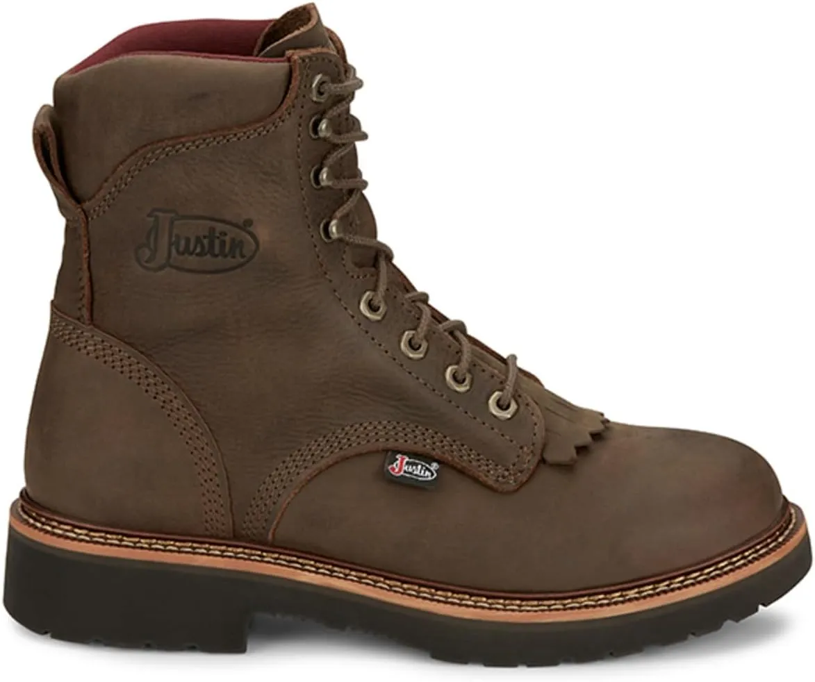 Justin Men's Rivot Lace-Up Work Boot Soft Toe - Ow440