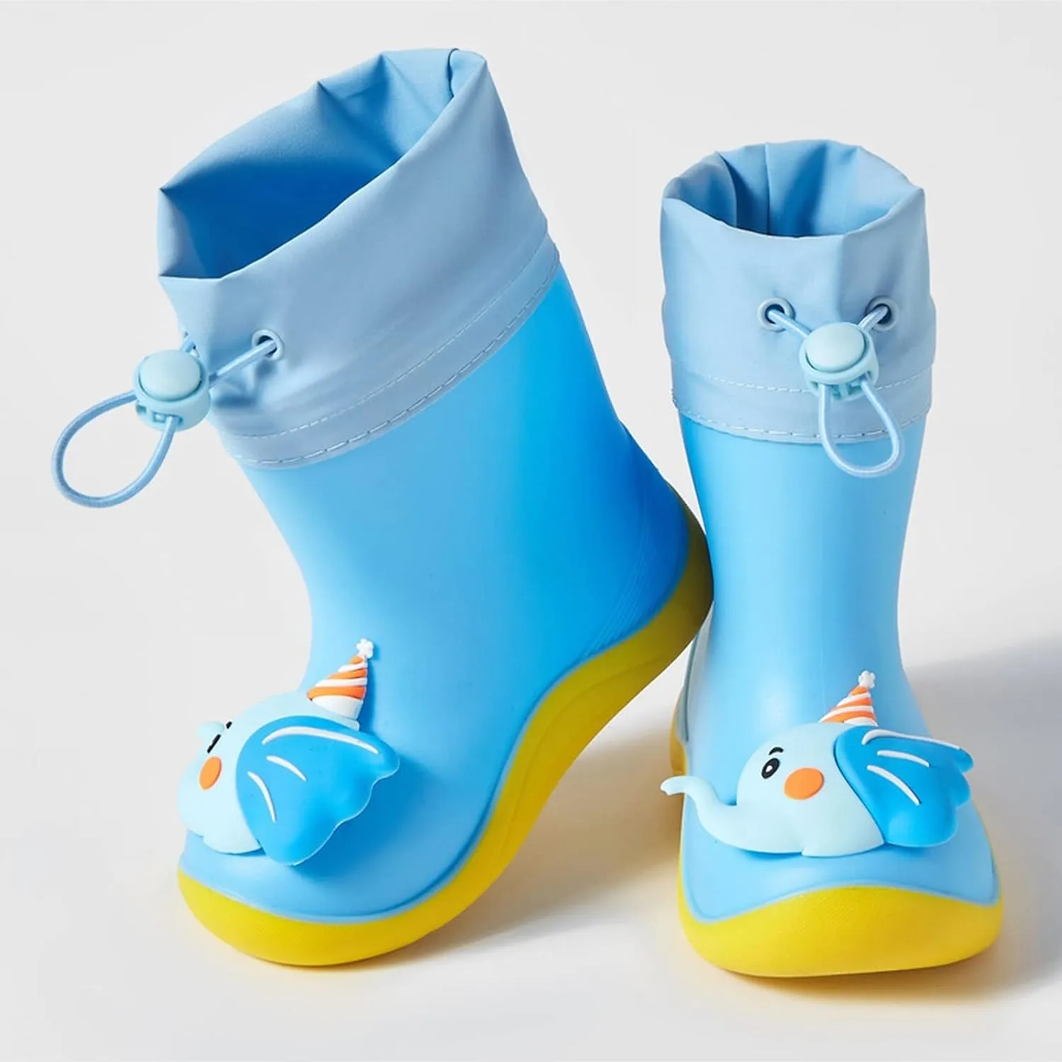 Kids Rain Boots, Toddler Rainboots Waterproof Rubber Kids Rain Shoes for Baby Girls Boys with Fun Baby Girl Shoes