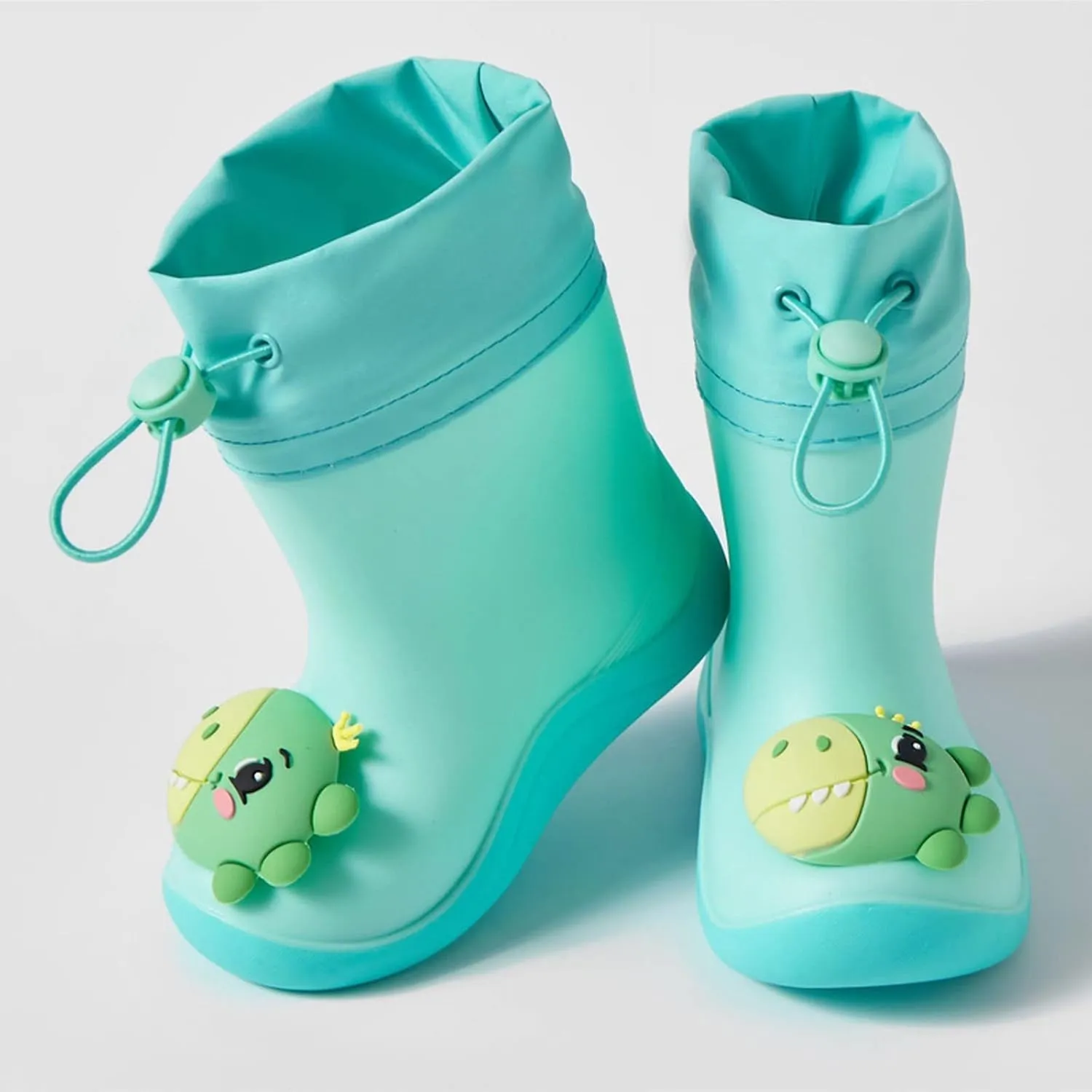 Kids Rain Boots, Toddler Rainboots Waterproof Rubber Kids Rain Shoes for Baby Girls Boys with Fun Baby Girl Shoes