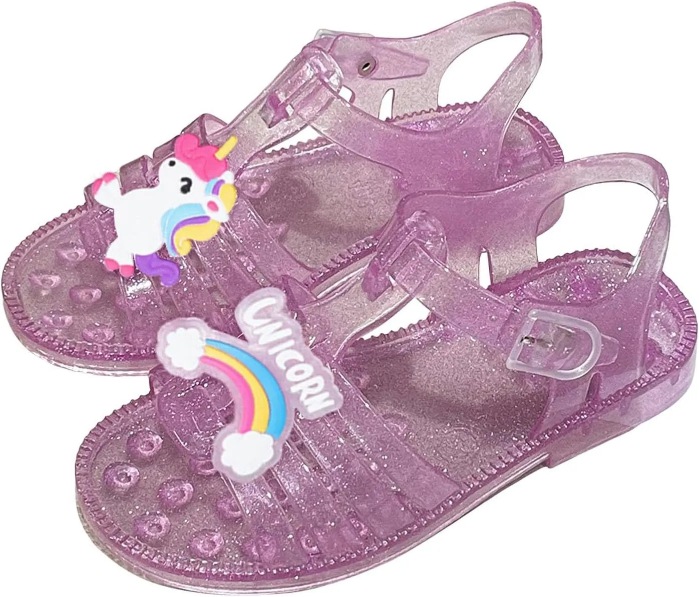 Kids Sandals Boys Girls Slide Summer Girls Sandals Jelly Cloth Flower Fashion Children Open Toe Beach Shoes Flower Girl Shoes