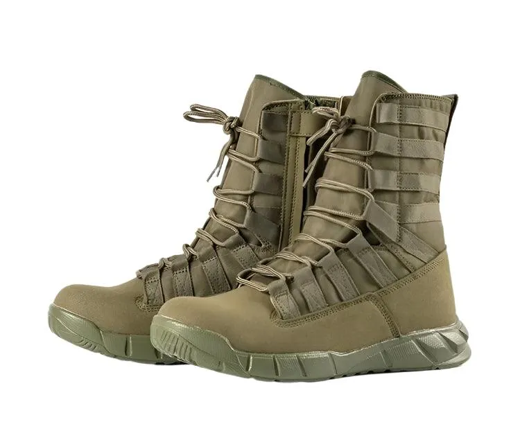 Lightweight Combat Boot – Green Desert Brown Tactical Hiking Boots for Men