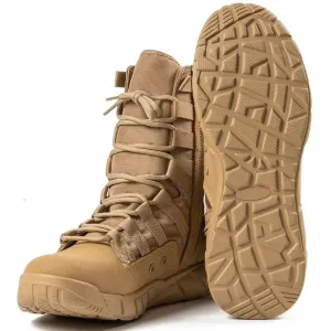 Lightweight Combat Boot – Green Desert Brown Tactical Hiking Boots for Men