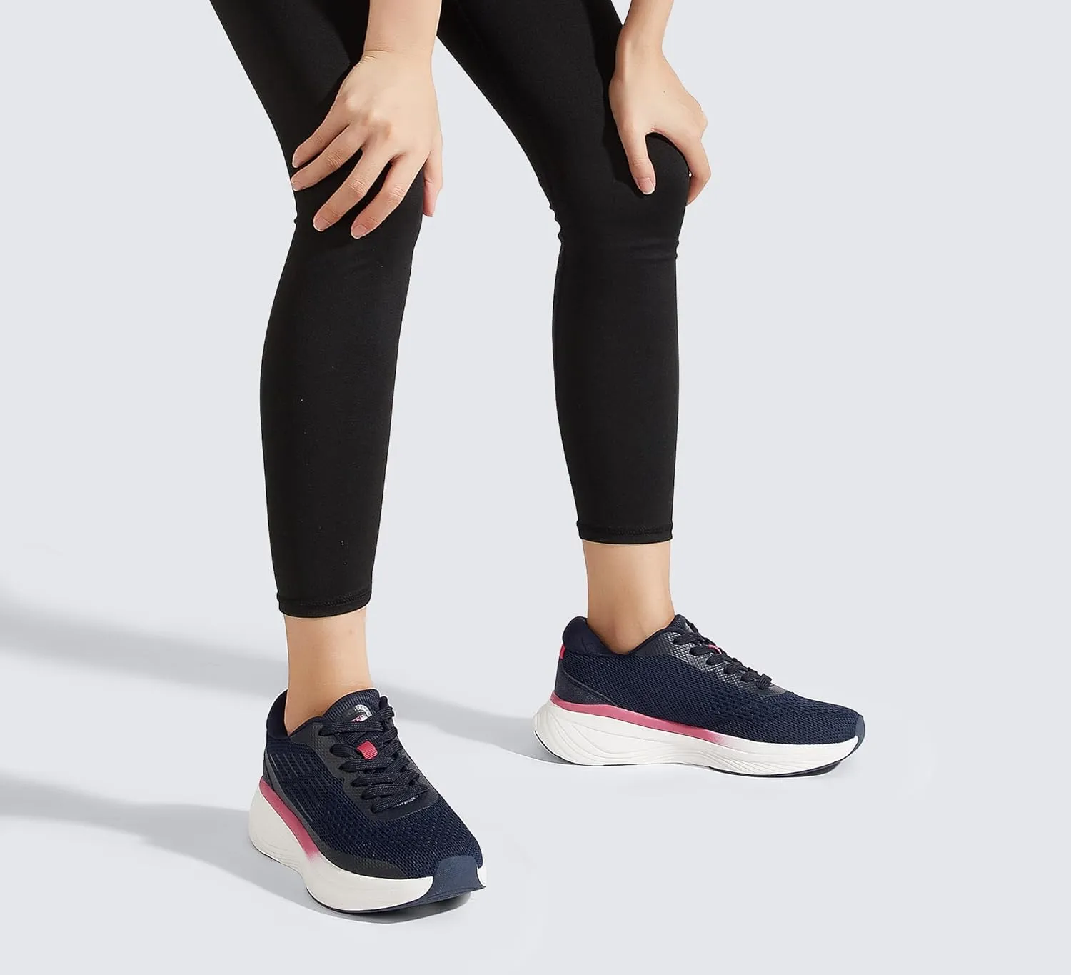 LUCKY STEP Women Running Shoes Chunky Tennis Workout Athletic Sports Gym Sneakers Cross Training Hiking Breathable Non Slip Walking Shoes