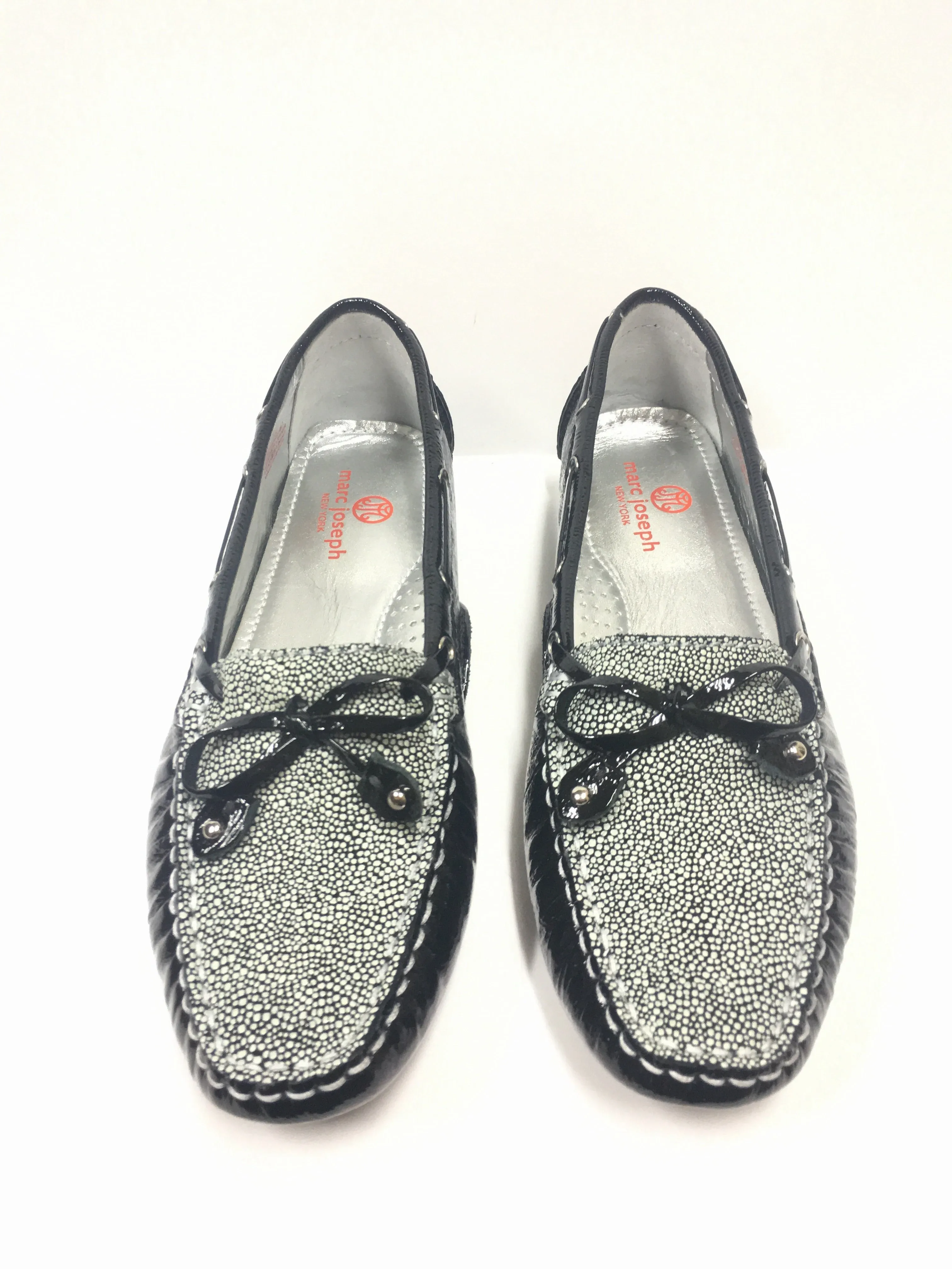 MARC JOSEPH PATENT LEATHER DRIVER FLATS MOCCASINS SIZE 8