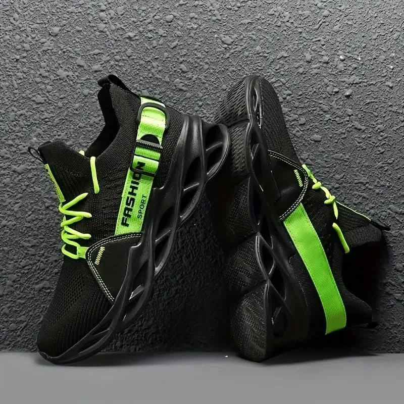 Men's Blade Shoes, Breathable Shock Absorption Running Shoes Lightweight Non-Slip Shoes for Jogging Tennis Gym, Walking Sneakers, Athletic Shoes for Youth Teenager