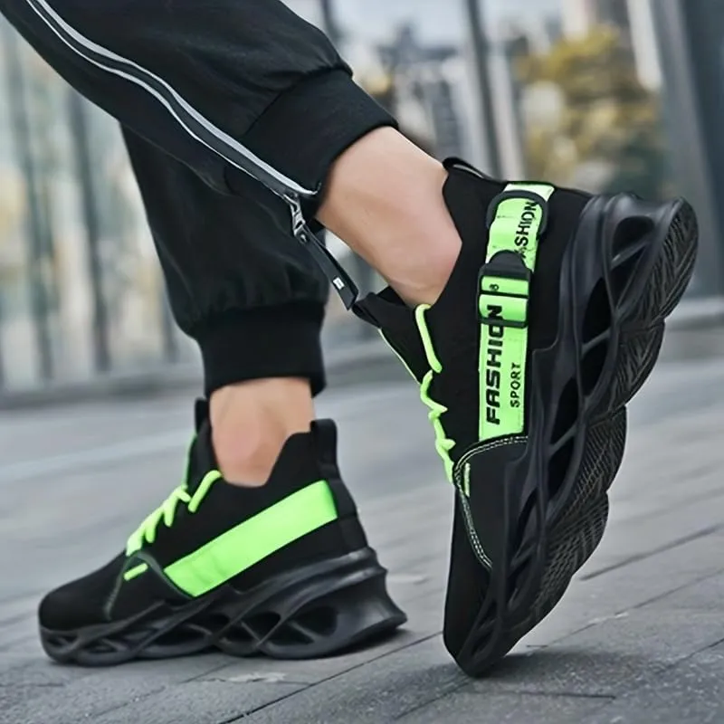 Men's Blade Shoes, Breathable Shock Absorption Running Shoes Lightweight Non-Slip Shoes for Jogging Tennis Gym, Walking Sneakers, Athletic Shoes for Youth Teenager