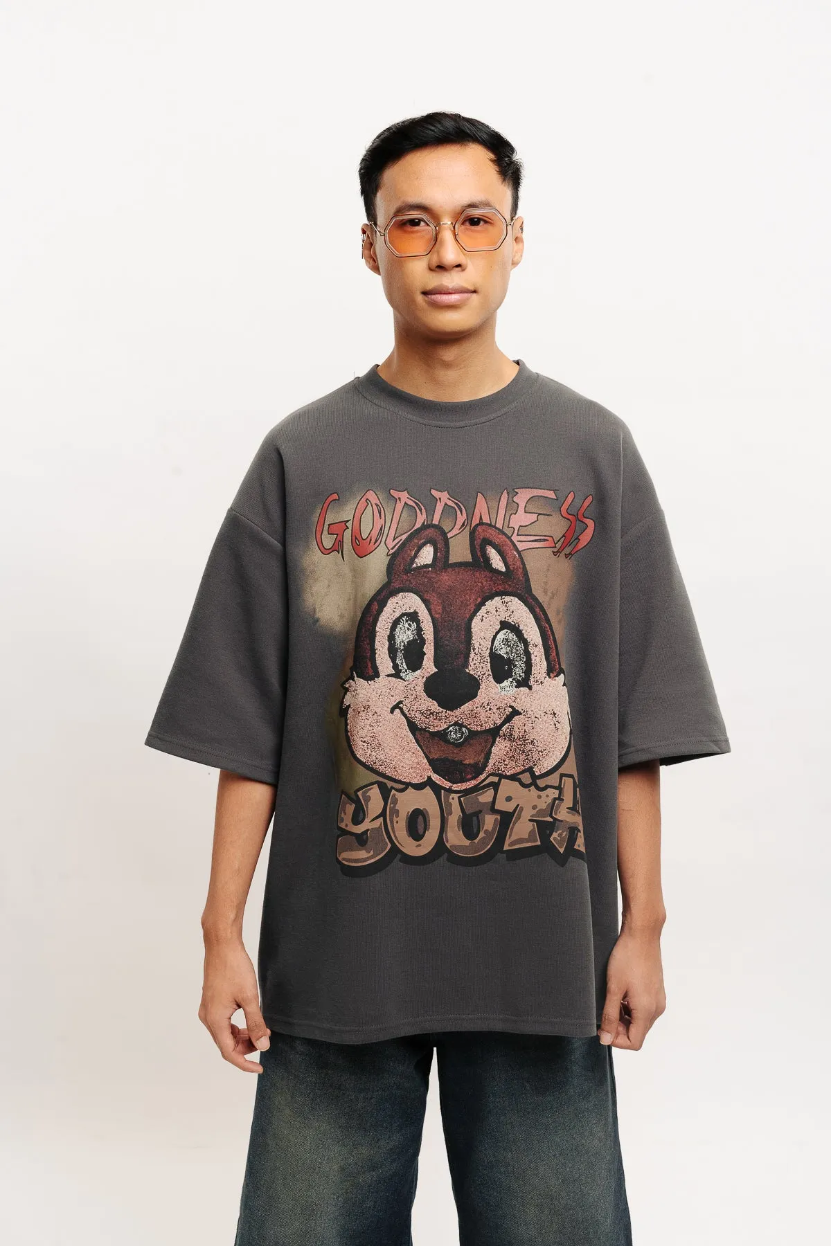 Men's Heavyweight Youth Tee In Grey