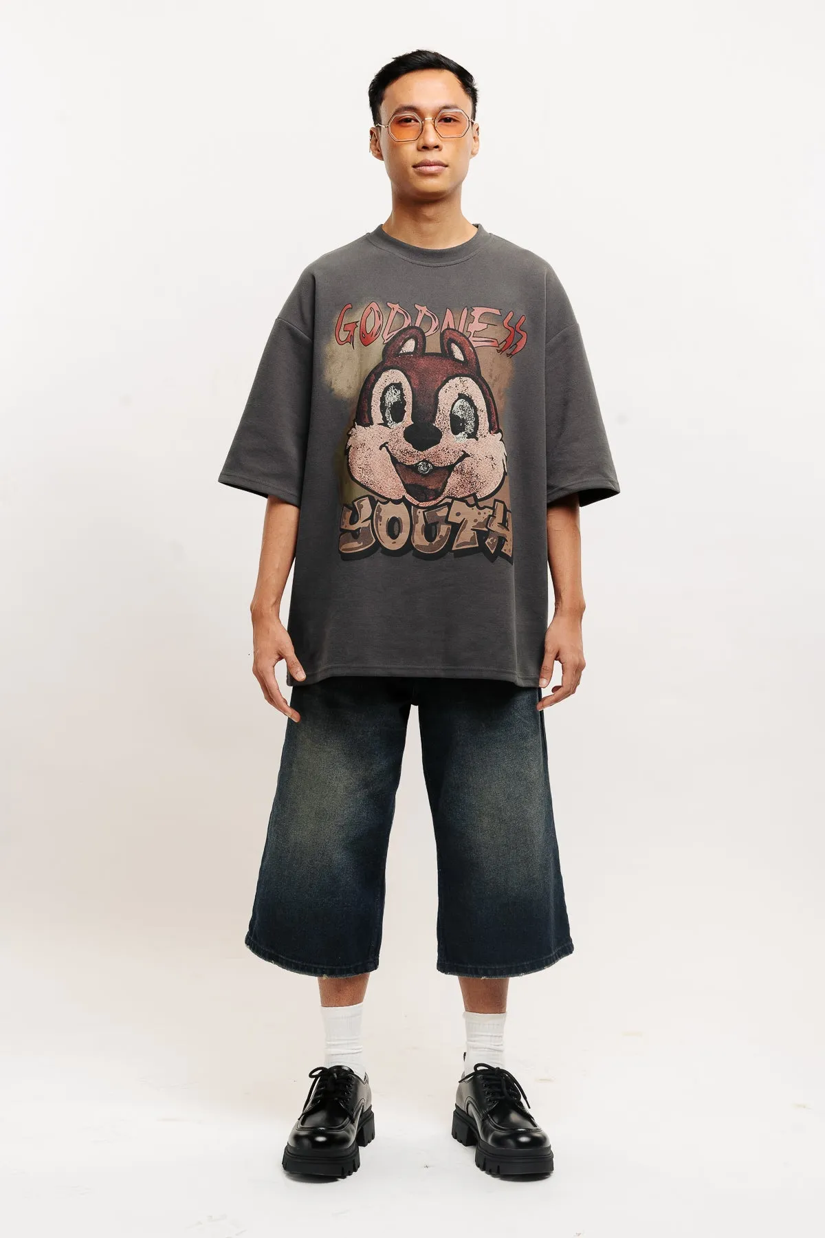 Men's Heavyweight Youth Tee In Grey