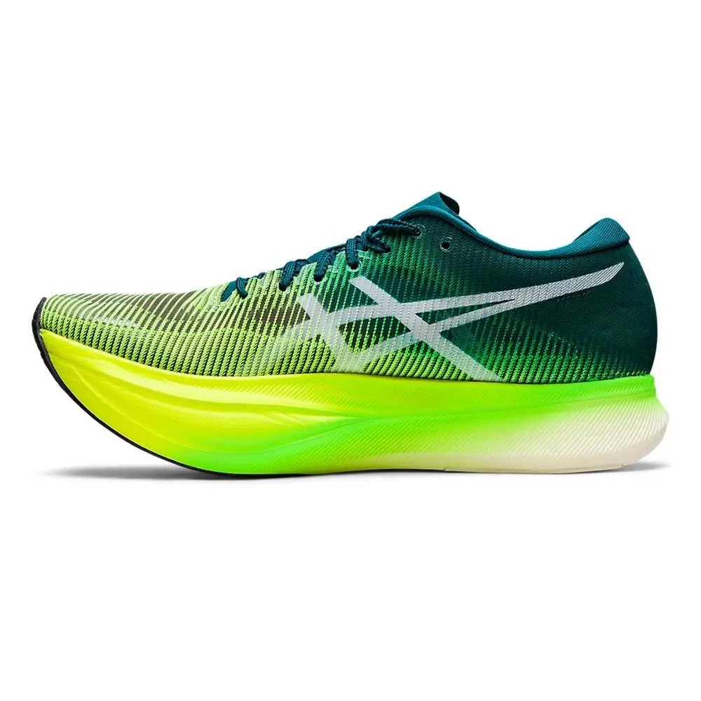 Men's Metaspeed Sky  Running Shoe- Velvet Pine/Safety Yellow- Regular (D)
