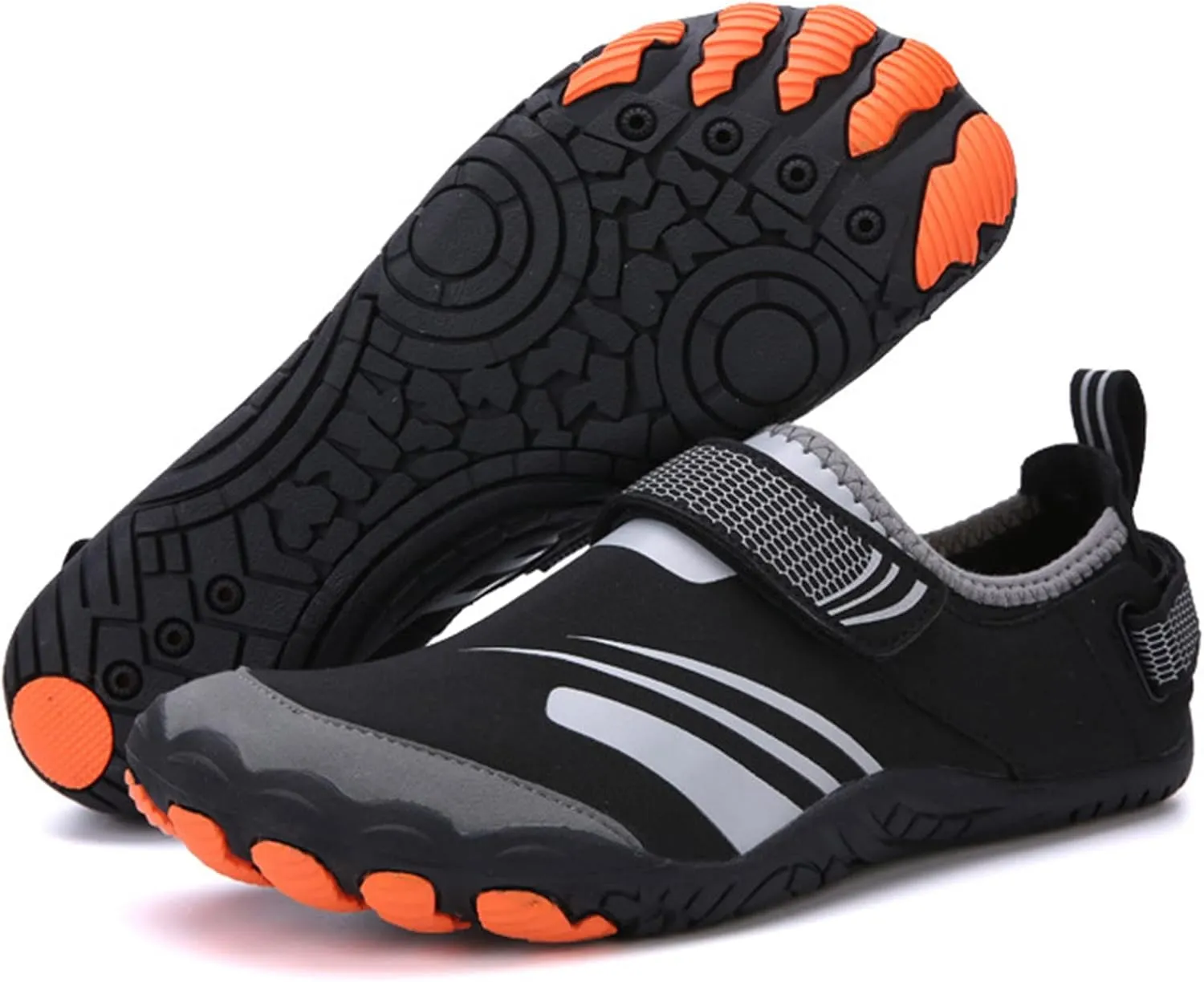 Mens Water Shoes Wide Toe Box Breathable Non Slip Athletic Water Shoes Hiking Womens Water Shoes Wide Width Jogging Quick Dry Pool Sports Sneaker for Pool Beach Surf Water Park Yoga