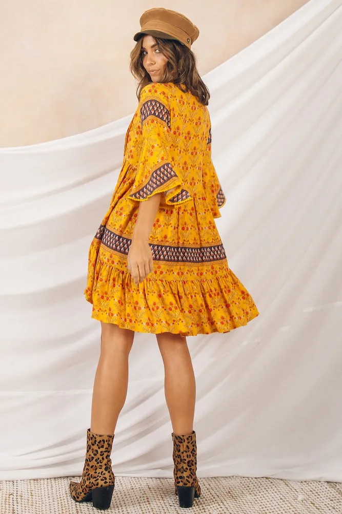 Monte Vista Dress Mustard