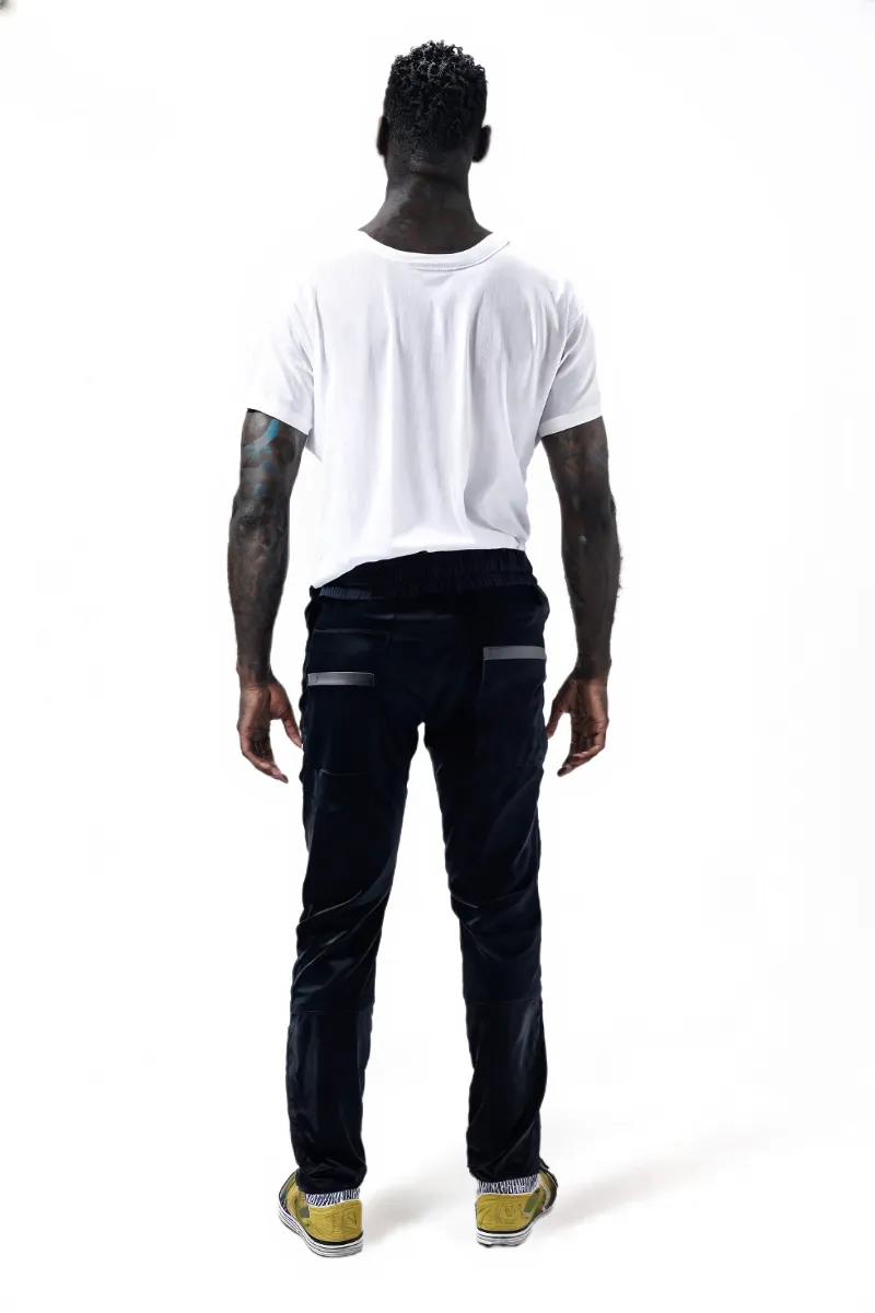 MPT25002 Men's 100% Cotton Casual Pants with contrast pocket highlight