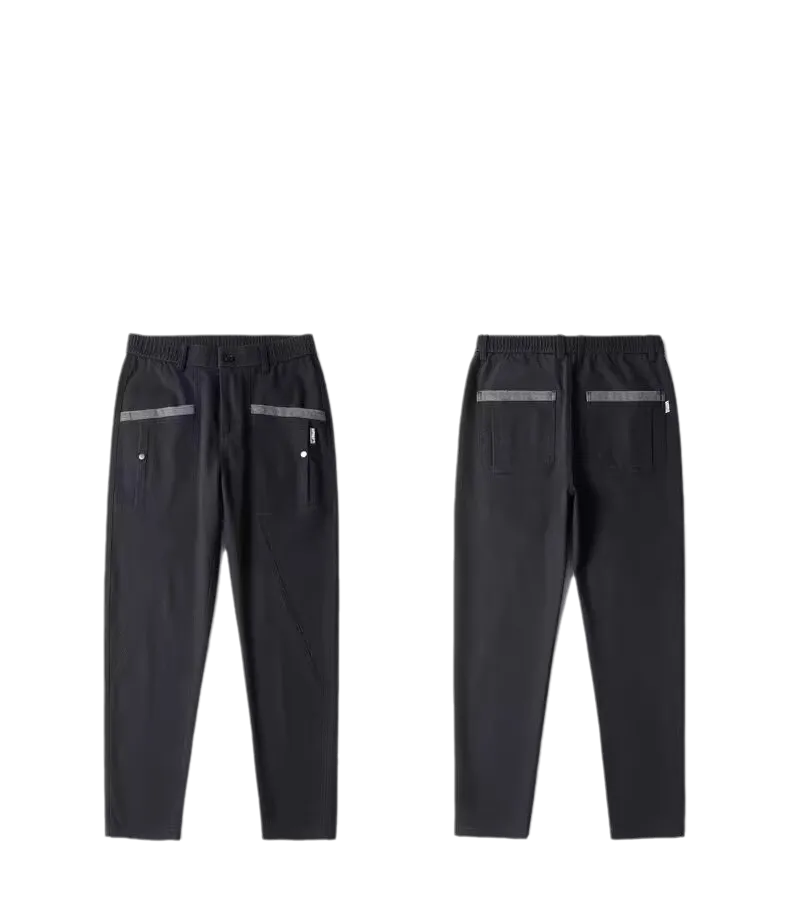 MPT25002 Men's 100% Cotton Casual Pants with contrast pocket highlight