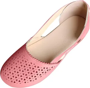 Orthopedic Sandals for Women Summer Round Closed Toe Low Heel Sandals Fashion Casual Hollow Ballet Flats Slip On Loafers Lightweight Breathable Walking Shoes Comfy Wedge Sandalias