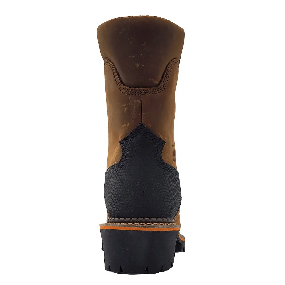 R. Watson Men's 9" Peanut Cowhide Comp Toe Waterproof Work Boots