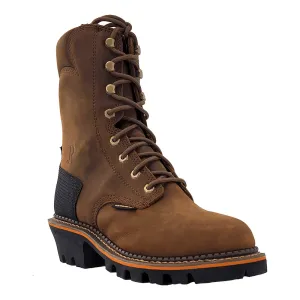 R. Watson Men's 9" Peanut Cowhide Comp Toe Waterproof Work Boots
