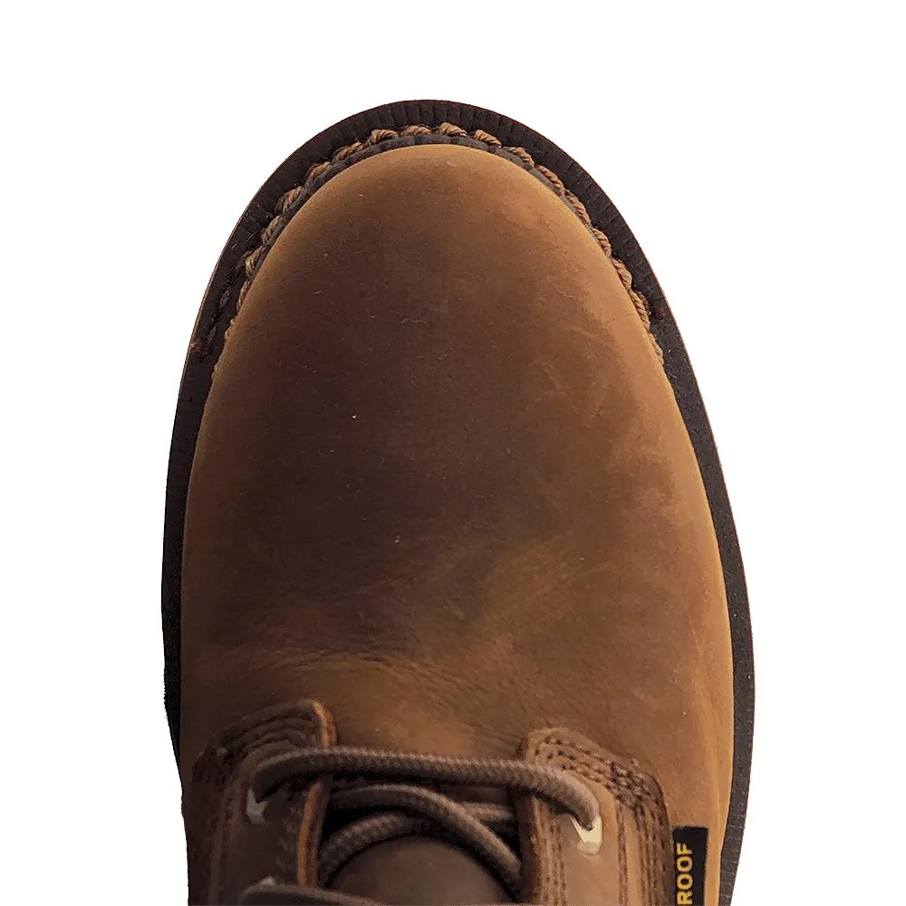R. Watson Men's 9" Peanut Cowhide Waterproof Work Boots