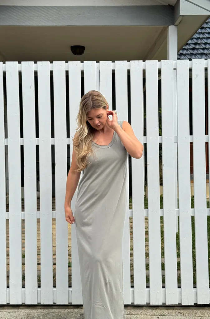 Rabens Saloner Muna Vintage Cotton Dress in Moon