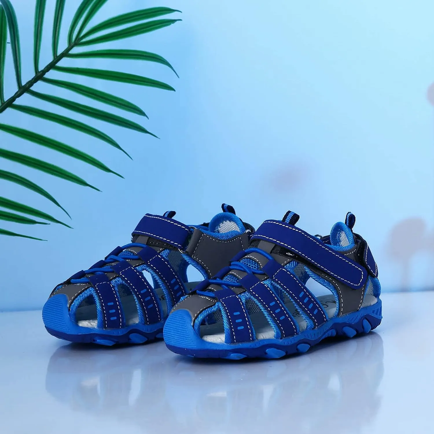 Sandals for Toddler Sandals Closed Girl Beach Boy Shoes Children Sneakers Summer Kids Black Sneakers (Blue, 3-3.5Years)