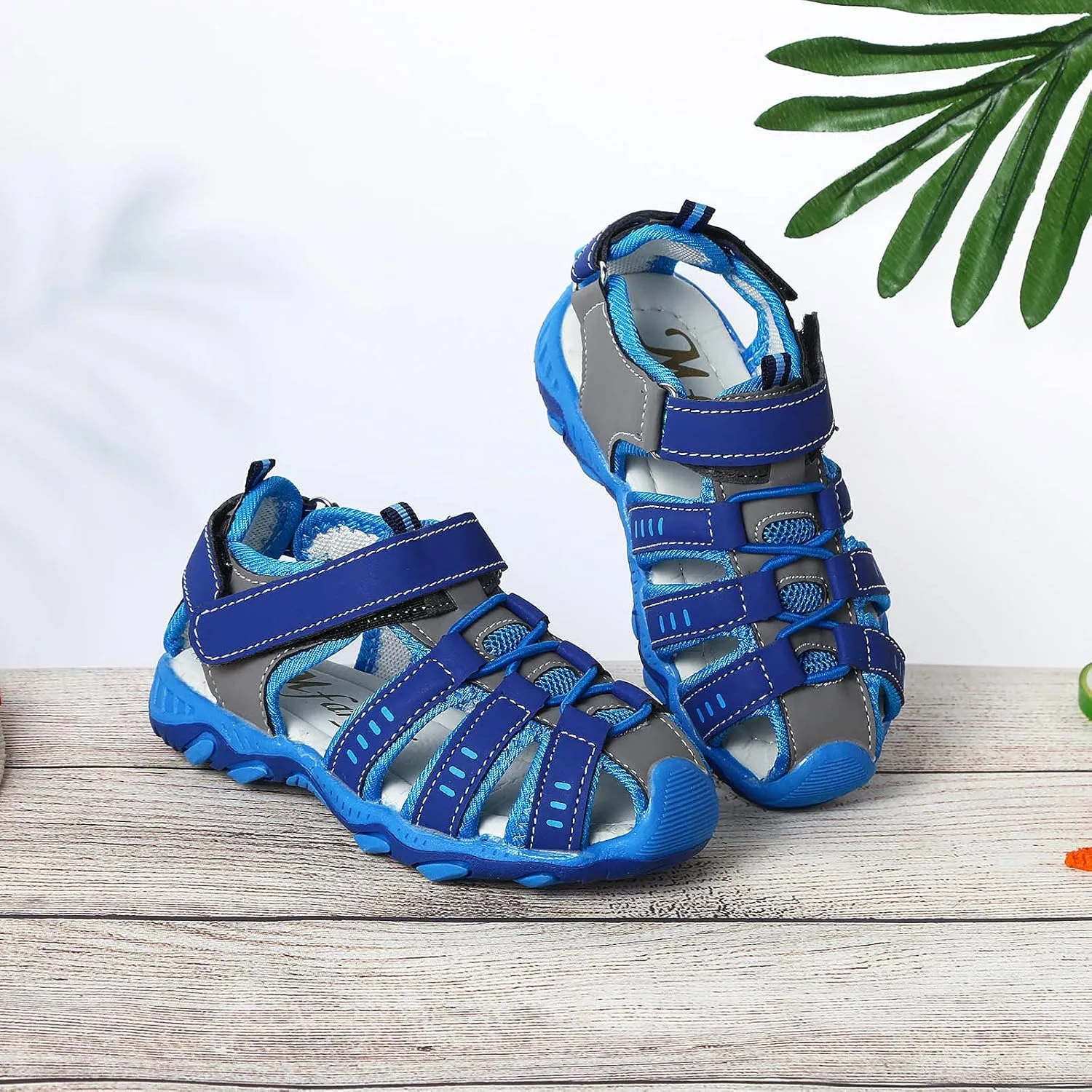 Sandals for Toddler Sandals Closed Girl Beach Boy Shoes Children Sneakers Summer Kids Black Sneakers (Blue, 3-3.5Years)