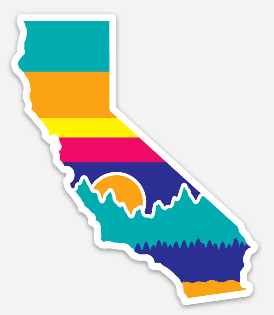 Scenic Neon California - Magnet