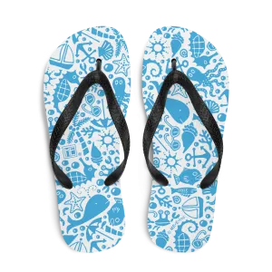 Sea Creatures Flip-Flops