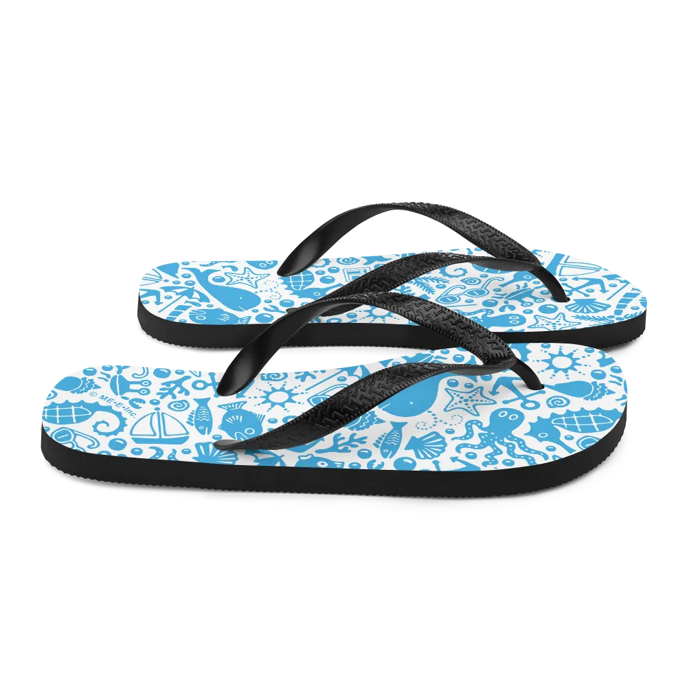 Sea Creatures Flip-Flops
