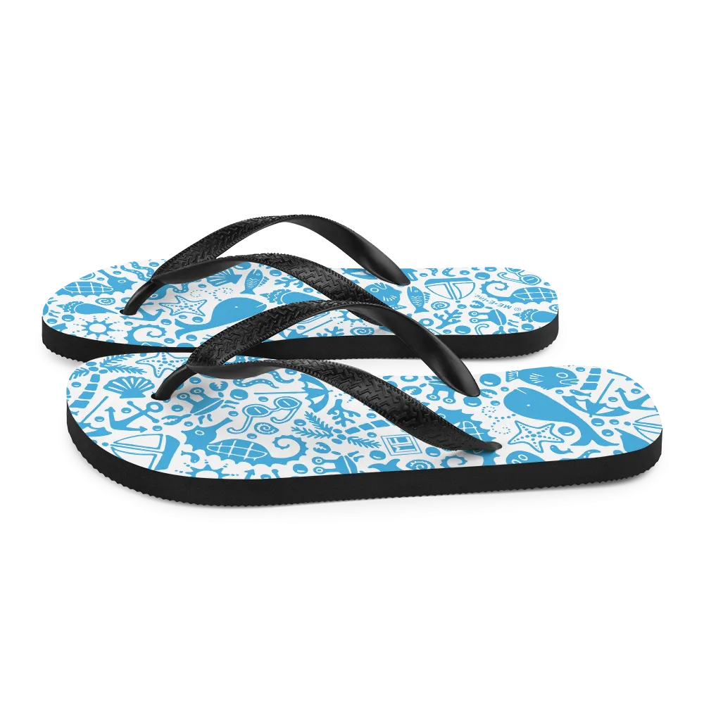 Sea Creatures Flip-Flops