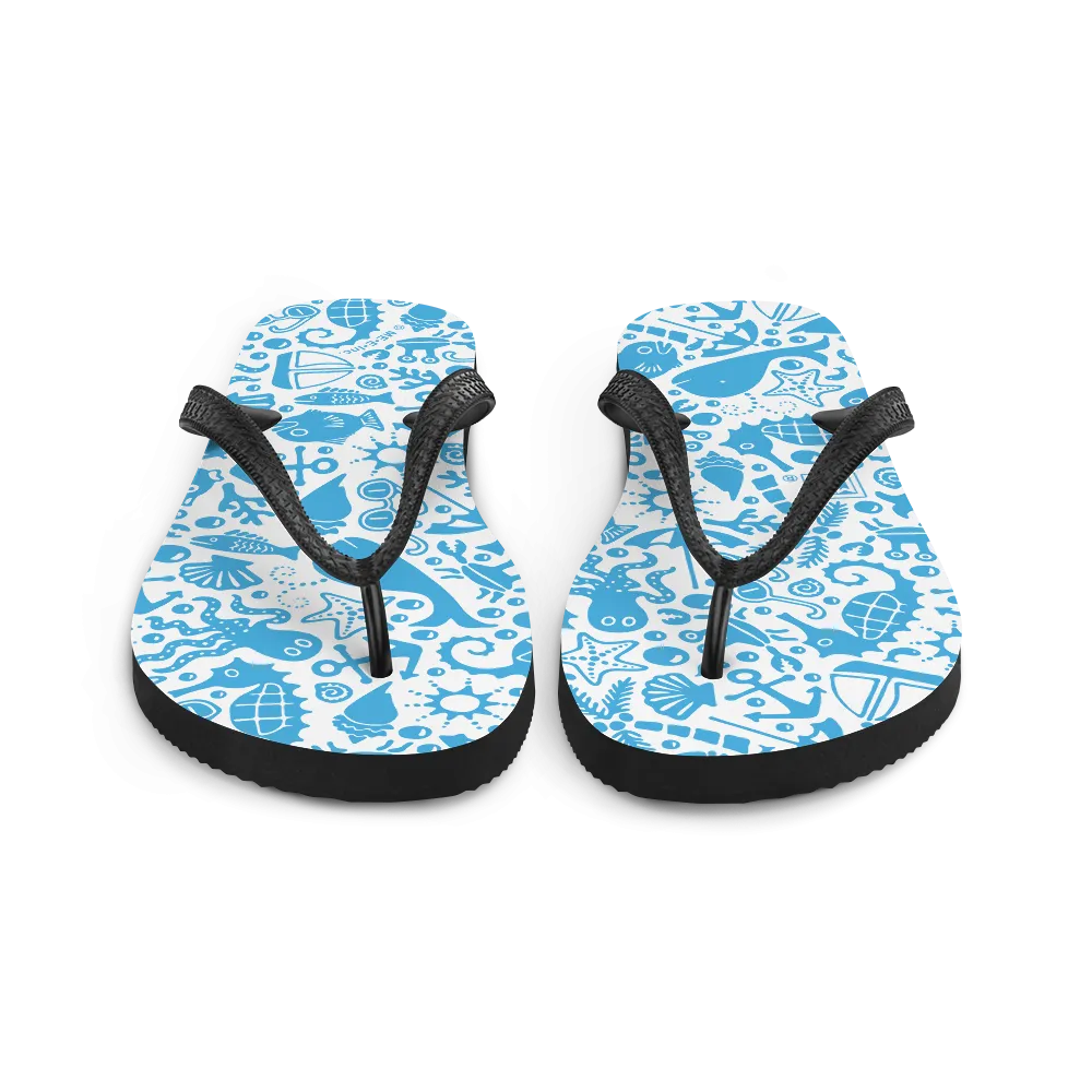 Sea Creatures Flip-Flops