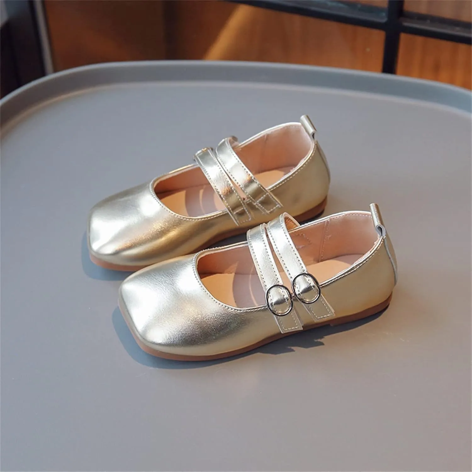 Sequins Dress Sandals For Toddler Soft Sole Wide Dress Dance Shoes Girls Kids Summer Ankle School Casual Loafers Glitter