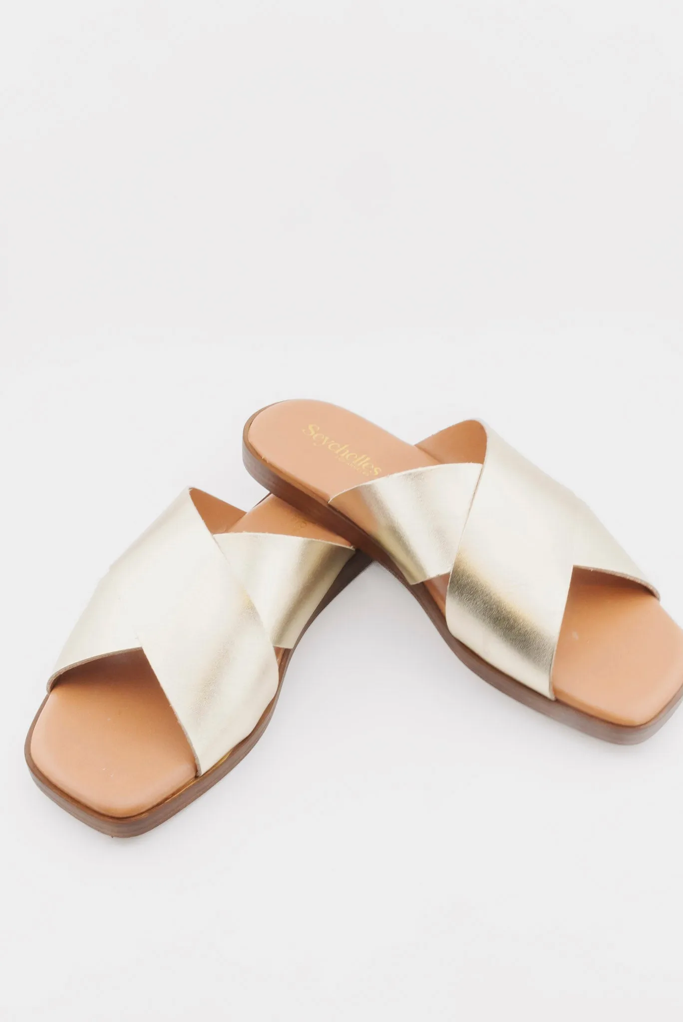 SEYCHELLES Chai Metallic Leather Sandle