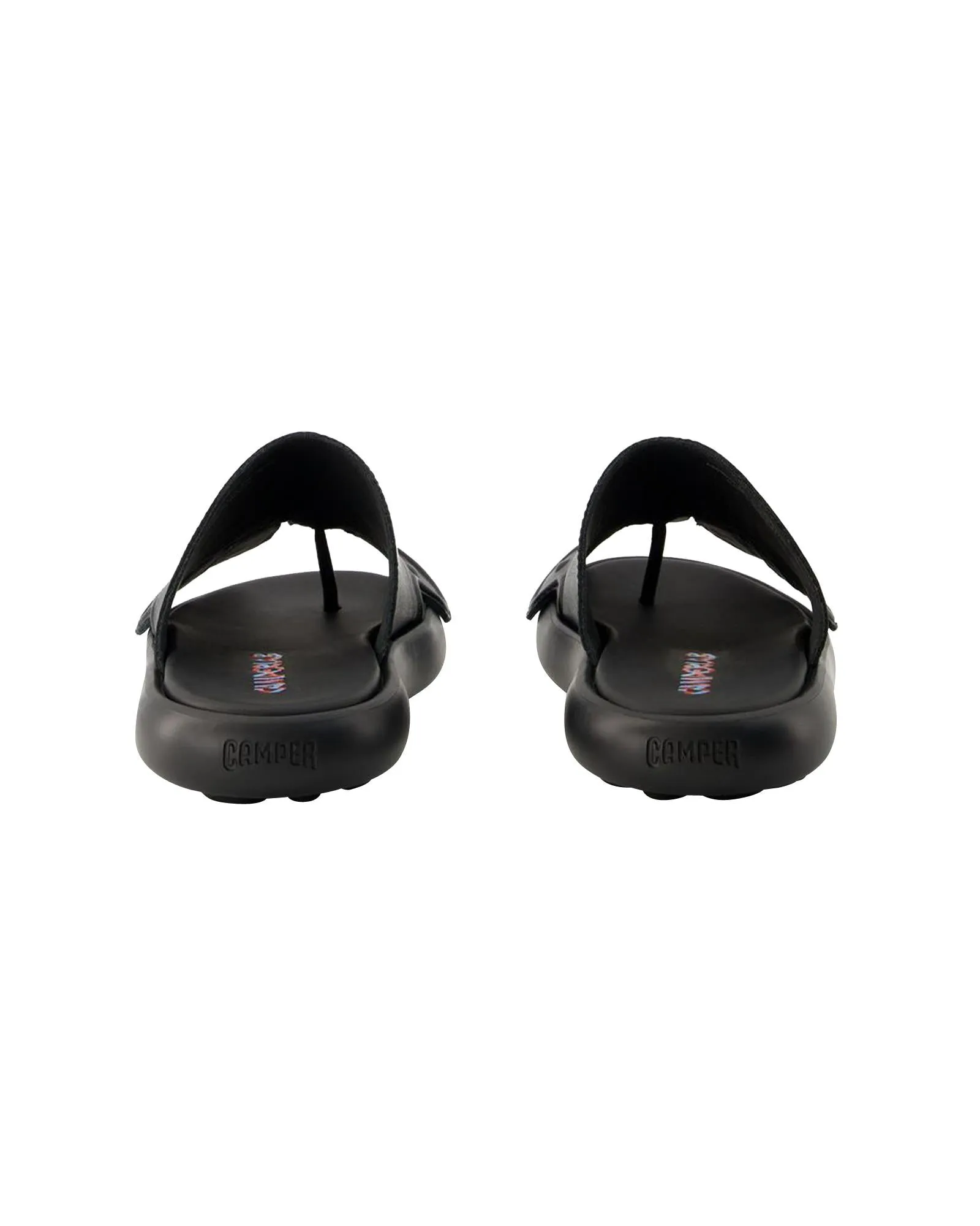 Smooth Calfskin Slip-On Sandals with Rubber Sole