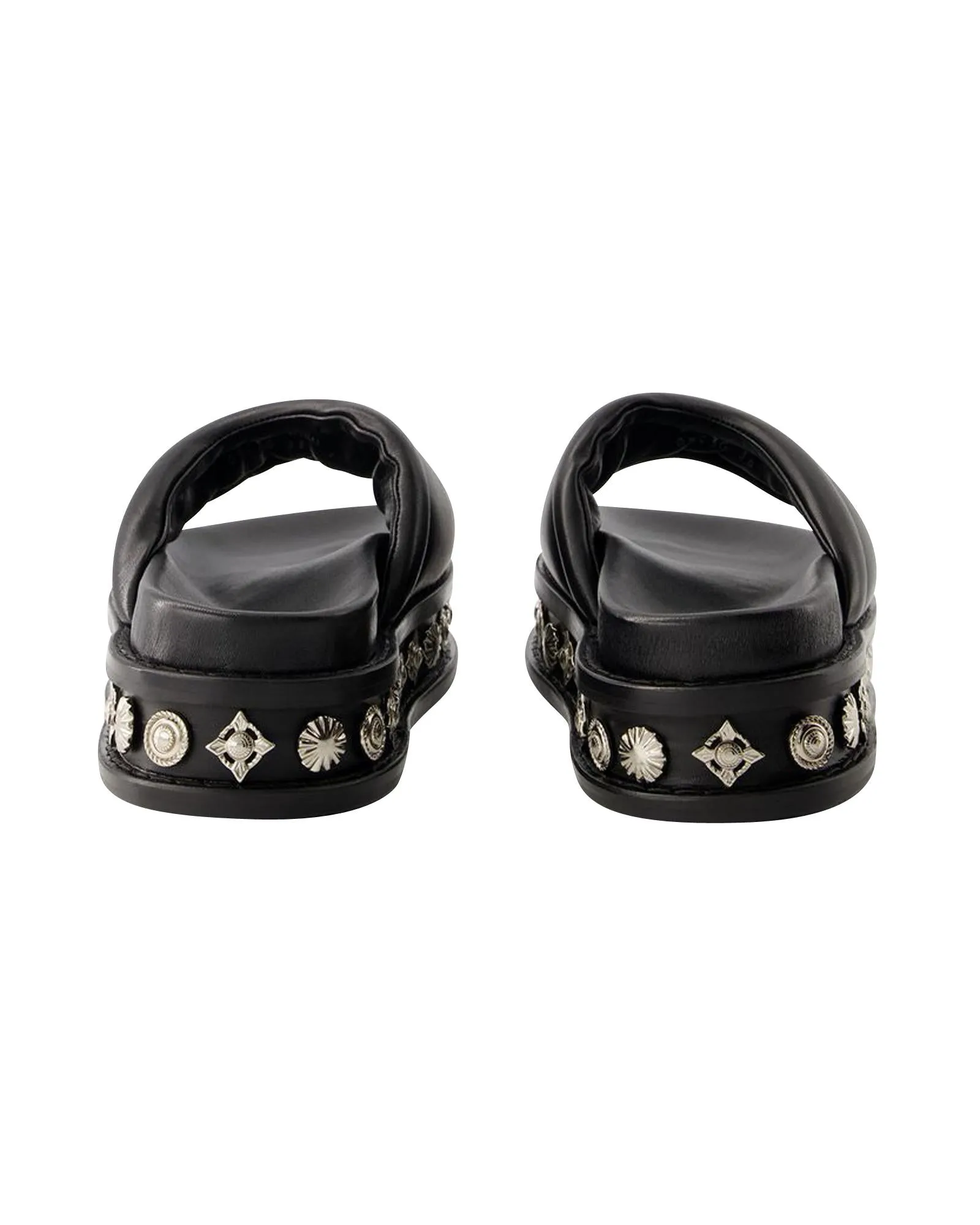 Smooth Leather Square Open-Toe Sandals with Ankle Strap