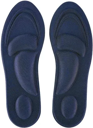 Soft Orthotic Insoles Shock Absorption Flat Feet Arch Support Memory Foam Comfort Insole for Outdoor Activities(Dark Blue for Men)