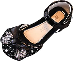 Spring And Summer Children Dance Shoes Girls Dress Show Princess Shoes Pearl Rhinestone Rhinestone girls booties