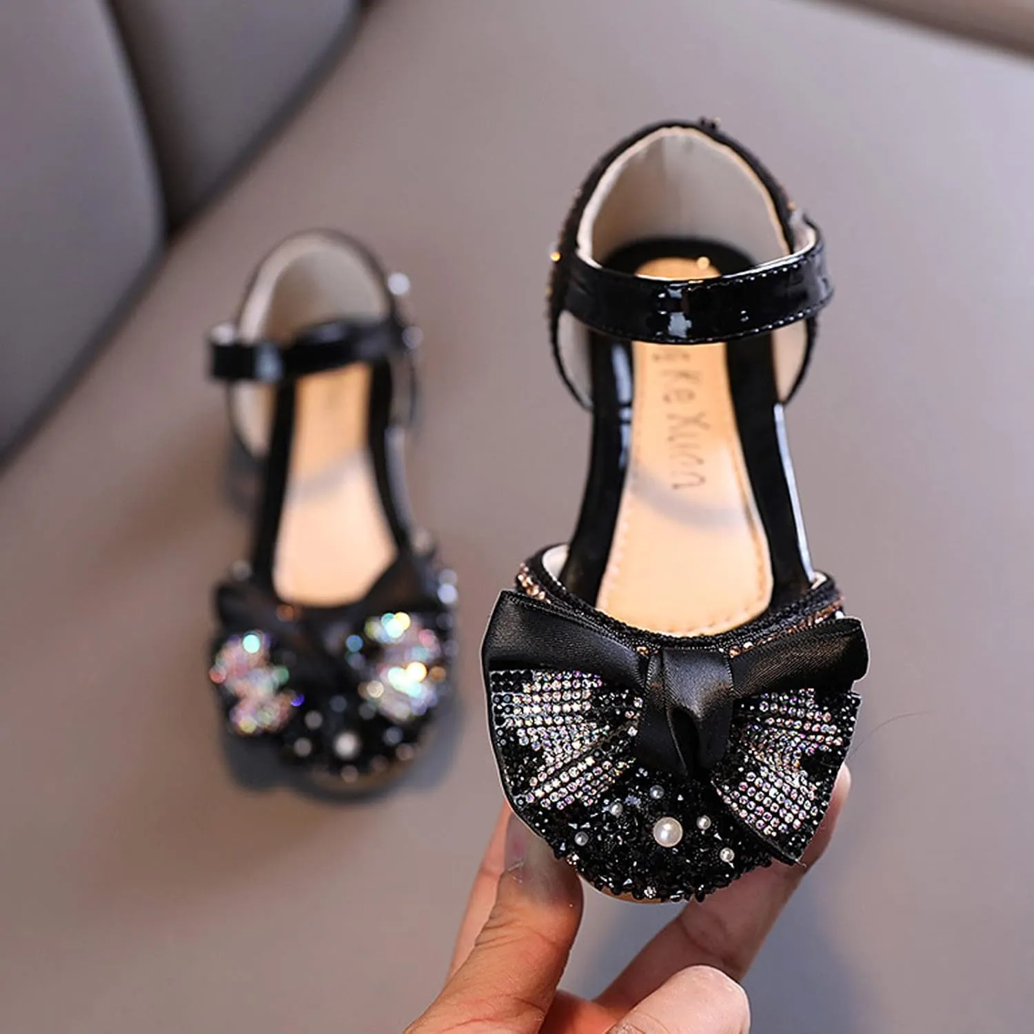 Spring And Summer Children Dance Shoes Girls Dress Show Princess Shoes Pearl Rhinestone Rhinestone girls booties