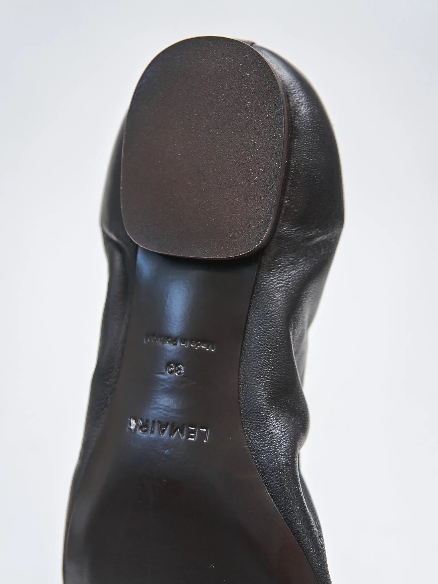 Square Flat Ballerina - Dark Chocolate
