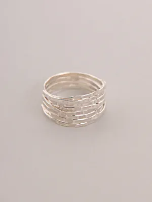 Sterling Silver Textured Ring