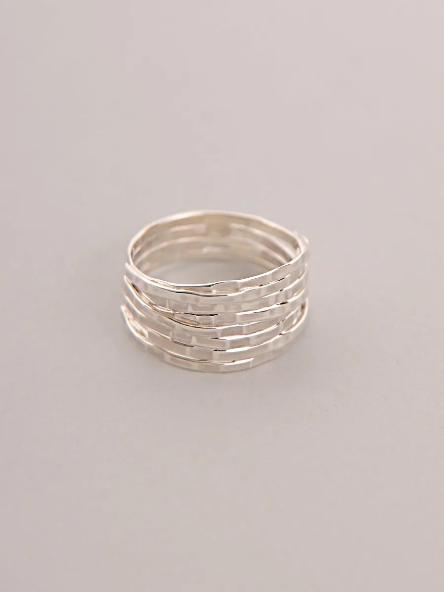 Sterling Silver Textured Ring