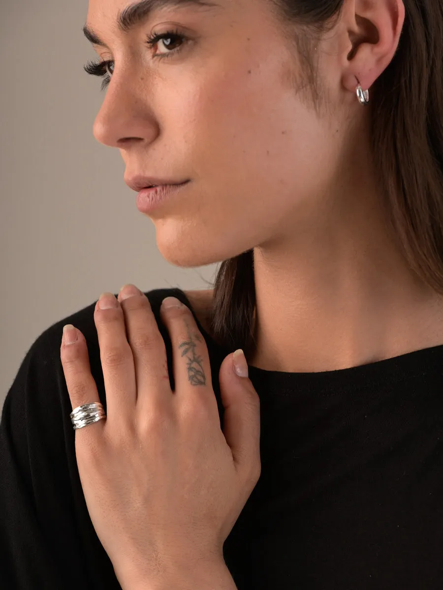 Sterling Silver Textured Ring