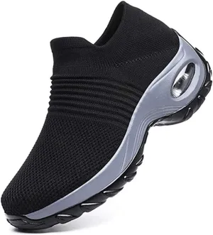 Super Soft Womens Walking Shoes Ladies Soft Comfy Sole Sneakers Sock Shoes