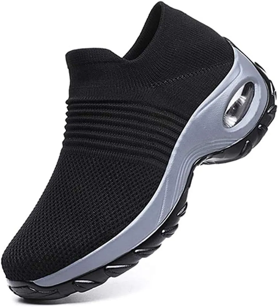 Super Soft Womens Walking Shoes Ladies Soft Comfy Sole Sneakers Sock Shoes