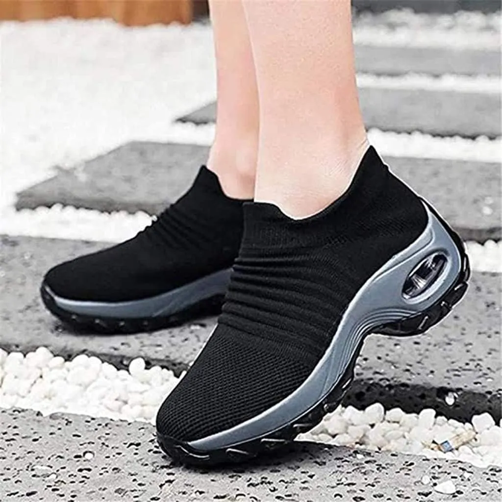 Super Soft Womens Walking Shoes Ladies Soft Comfy Sole Sneakers Sock Shoes