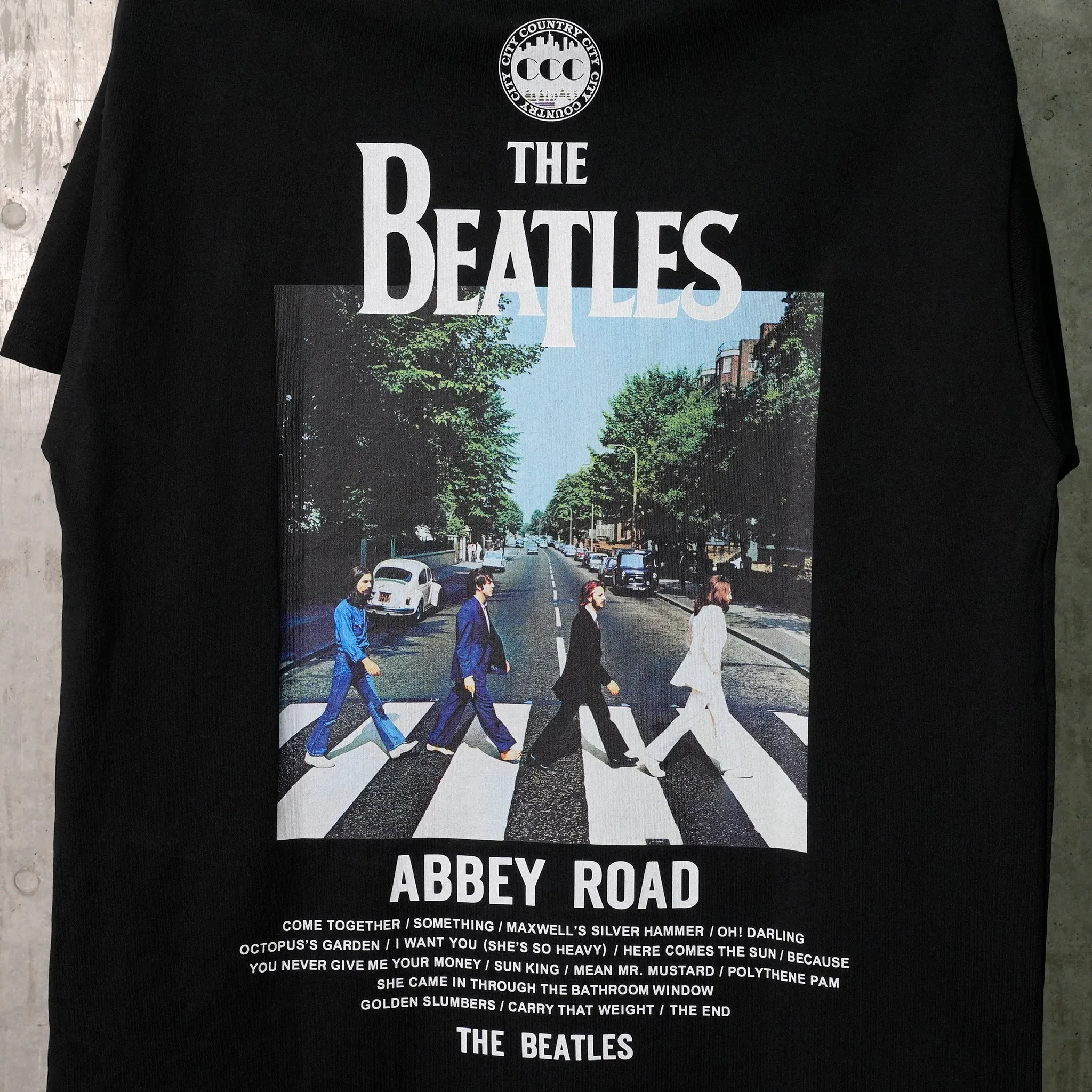 THE BEATLES COTTON T-SHIRT 001 / BLACK