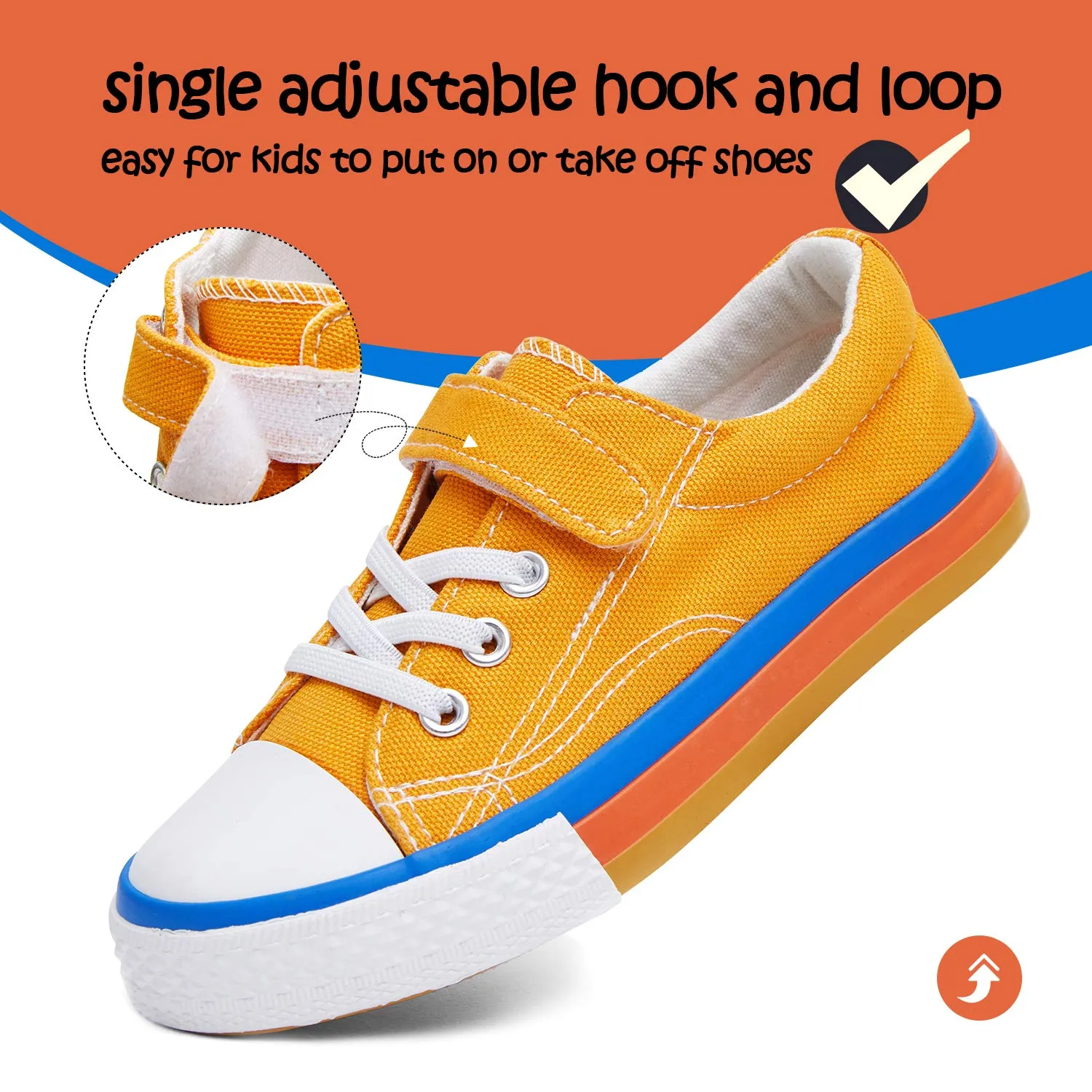 Toddler Canvas Sneakers Size 6: Stylish, Safe, Comfortable