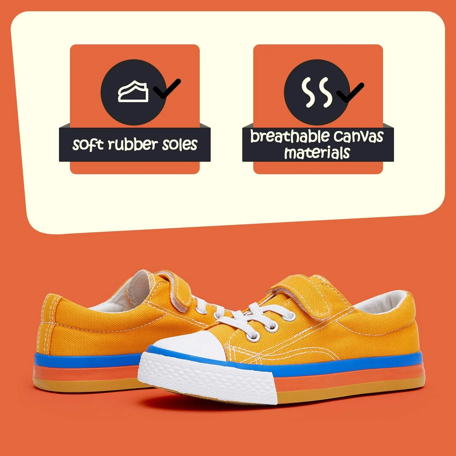 Toddler Canvas Sneakers Size 6: Stylish, Safe, Comfortable