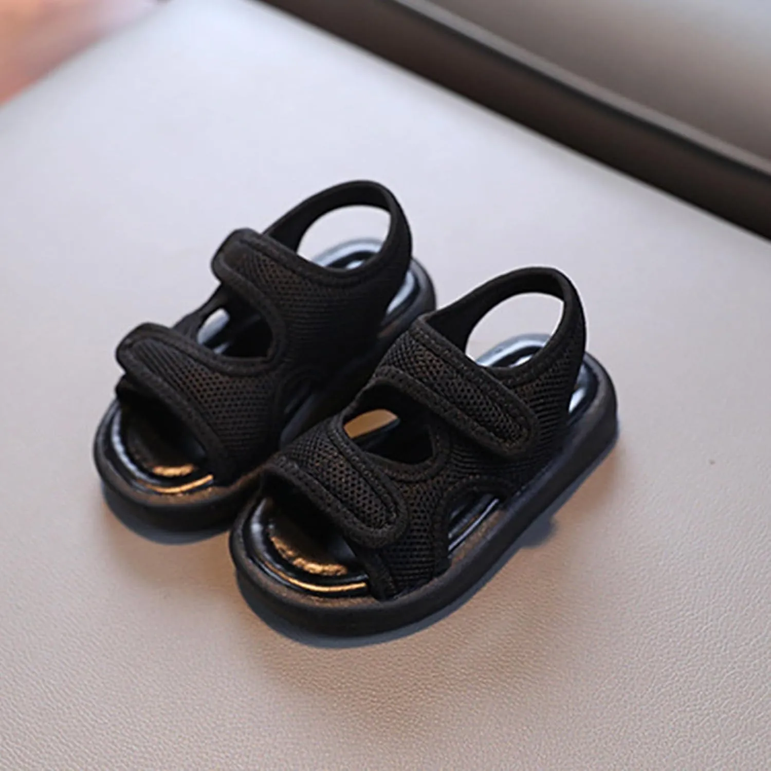 Unisex Kids Summer Mesh Sandals Open-Toe Outdoor Sport Sandals Athletic Lightweight Beach Shoes for Boys Girls