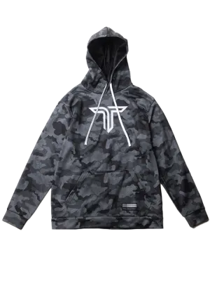 Urban Camo Performance Hoodie - Black
