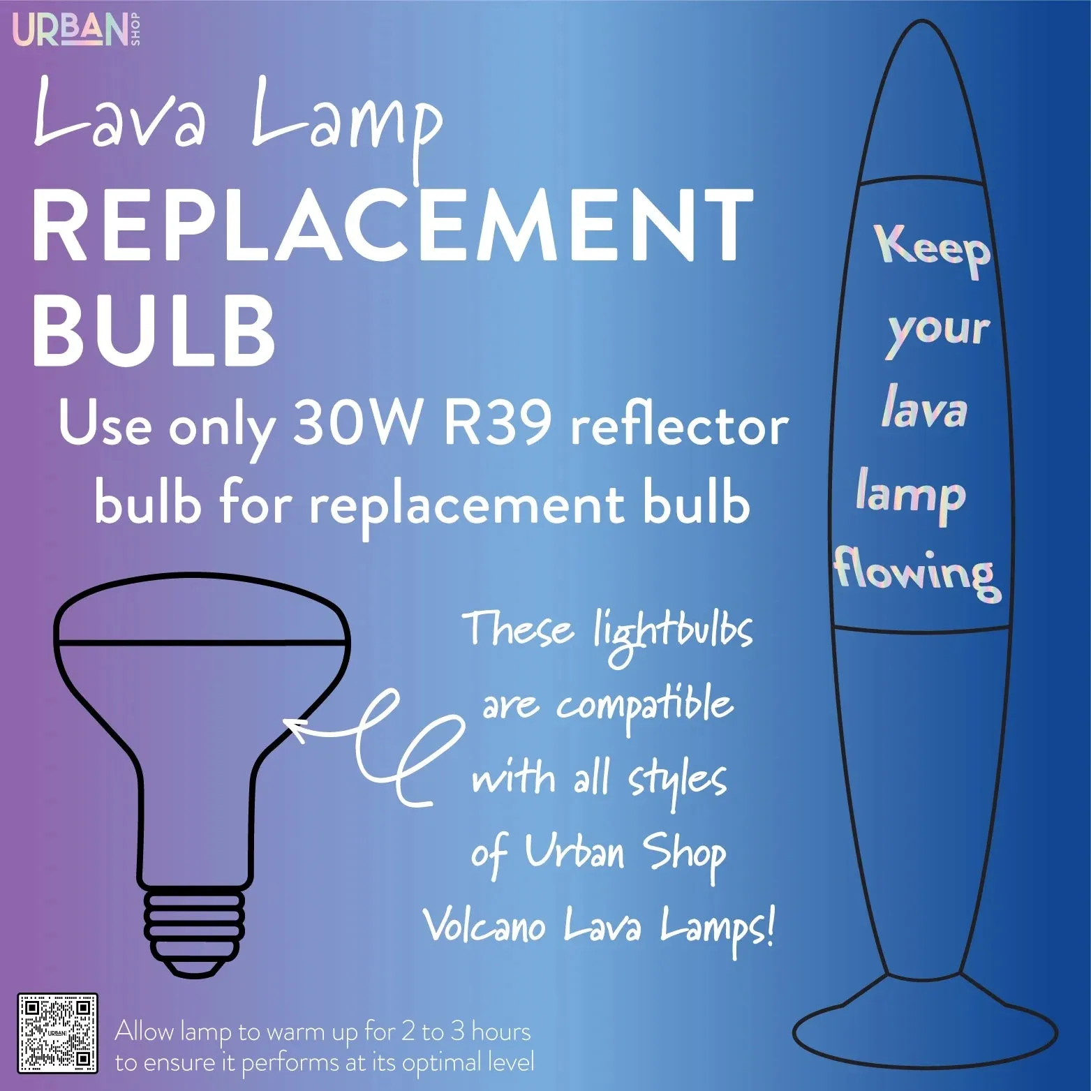 Urban Shop 16" Blue Lava Motion Volcano Lamp, White Wax in Blue Liquid, Silver Metal Base